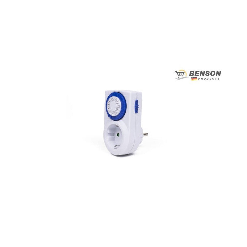 PROGRAMADOR ANALOGICO COMPACTO 24 HORAS BLANCO
