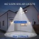 LUMINARIA PROYECTOR LED SOLAR 40W C/SENSOR C/MANDO + SOPORTE METAL PARED IP65 B. FRIO