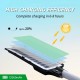 LUMINARIA PROYECTOR LED SOLAR 40W C/SENSOR C/MANDO + SOPORTE METAL PARED IP65 B. FRIO