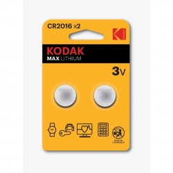 PILA DE LITIO KODAK MAX LITHIUM CR2016 (PÀCK 2)