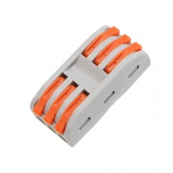 pedido mínimo 10 CONECTOR RAPIDO PALANCA CONEXION 3 ENTRADAS Y 3 SALIDAS SPL-3 LEDECOR