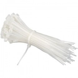 BRIDAS DE NYLON 2.5 X 100mm BLANCO LEDECOR (100 UNIDADES)