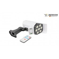 CAMARA SOLAR DE EXTERIOR FICTICIA C/BATERIA C/SENSOR MOV. IP44