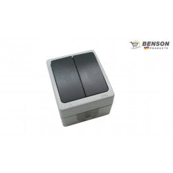 INTERRUPTOR DOBLE SUPERFICIE ESTANCO IP54