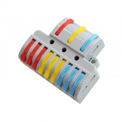pedido mínimo 10 CONECTOR RAPIDO PALANCA CONEXION 9 ENTRADAS Y 3 SALIDAS SPL-93 LEDECOR