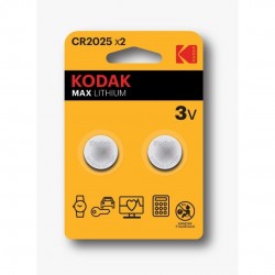 PILA DE LITIO KODAK MAX LITHIUM CR2025 (PÀCK 2)