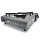 HORNILLO DE CAMPING GAS PORTATIL COLOR NEGRO C/FUNDA CON SISTEMA DE SEGURIDAD Y AUTO-ENCENDIDO (USA BOMBONA 227GRS. no incluida)