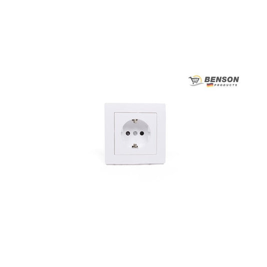 ENCHUFE ENPOTRADO PARED SCHUKO BLANCO