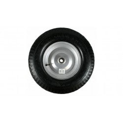 RUEDA CARRETILLA OBRA 4.00-8" LLANTA METAL + NEUMATICO C/CAMARA EJE Ø20MM