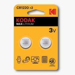 PILA DE LITIO KODAK MAX LITHIUM CR1220 (PÀCK 2)