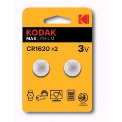 PILA DE LITIO KODAK MAX LITHIUM CR1620 (PÀCK 2)