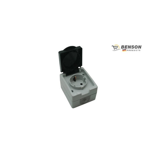 ENCHUFE SUPERFICIE ESTANCO SCHUKO C/TAPA IP54