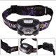 LINTERNA FRONTAL LED RECARGABLE CON SENSOR DE MOVIMIENTO 5W 250LM