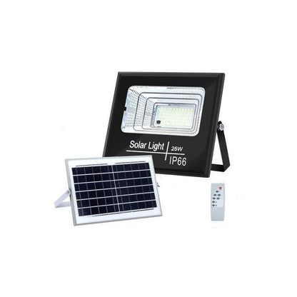 FOCO PROYECTOR LED SOLAR 25W IP66 PANEL POLICRISTALINO B. FRIO