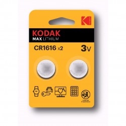 PILA DE LITIO KODAK MAX LITHIUM CR1616 (PÀCK 2)