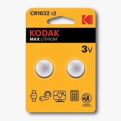 PILA DE LITIO KODAK MAX LITHIUM CR1632 (PÀCK 2)